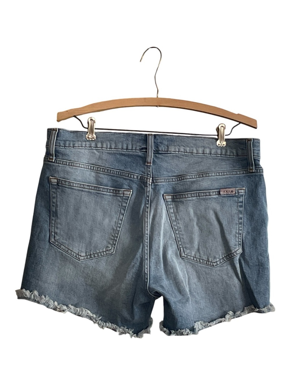 Joe's Jeans Light Blue Frayed Hem Denim Shorts Size 29 - Picture 4 of 7